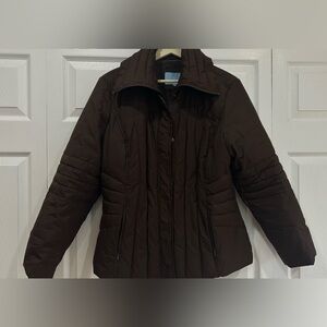 Nine West brown coat size large spectacular condition like new
